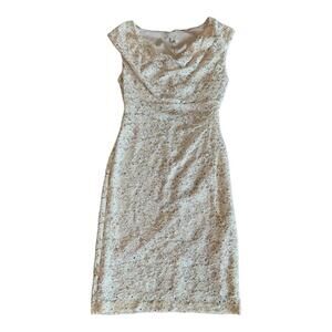 DB Established | Women's Cream Sleeveless Dress | Size 10 | NWT | 0962